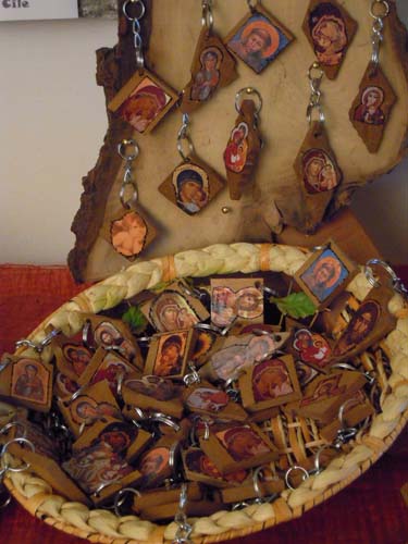 Portachiavi, decoupage su legno